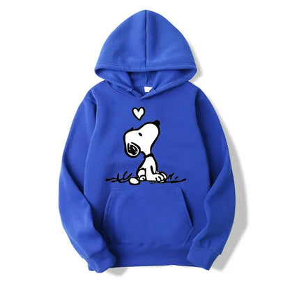 American Cartoon Comics Snoopy Hoodie Women Man Pullover Tops Spring Autumn Men  2024 New Casual Couple Sweatshirt Clothing