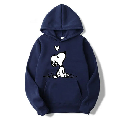 American Cartoon Comics Snoopy Hoodie Women Man Pullover Tops Spring Autumn Men  2024 New Casual Couple Sweatshirt Clothing
