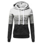 Women Tracksuit Printing Hooded Sweatshirt Sweatpant Color Block Versatile Casual Jogging Pullovers Sport Trousers Outfits S-3XL