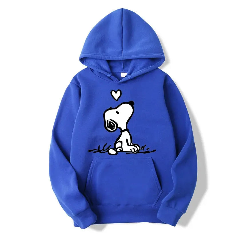 American Cartoon Comics Snoopy Hoodie Women Man Pullover Tops Spring Autumn Men  2024 New Casual Couple Sweatshirt Clothing
