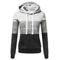 Women Tracksuit Printing Hooded Sweatshirt Sweatpant Color Block Versatile Casual Jogging Pullovers Sport Trousers Outfits S-3XL