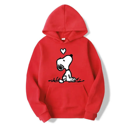 American Cartoon Comics Snoopy Hoodie Women Man Pullover Tops Spring Autumn Men  2024 New Casual Couple Sweatshirt Clothing